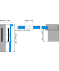 Diagram of M6 Multi Grip Rivet Nuts 10 Pack With Nuts Included Pro Grade Built Tough Pre Bulbed Shank Flat Head Threaded Insert Nut 304 Stainless Steel For Construction And Industrial Use, showing dimensions and installation view.