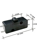 Rotary Limit Switch For Sewing Bag Machine 6A 250V Pack Of 5 Or 10 Easy Install Durable Switch shown with dimensions