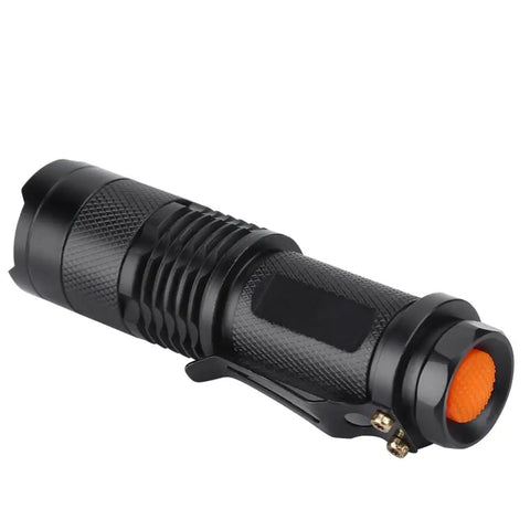 Super Bright Waterproof Bike Front Light With Adjustable Handlebar Clip For Road And Mountain Night Riding In High Low And Flash Modes Durable Aluminum Alloy Body With Rainproof Construction For All Weather