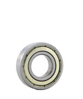 Deep Groove Ball Bearing 16002ZZ 15x32x8mm with steel shield two sided metal cover, side view for DIY hobbyists and small machinery.