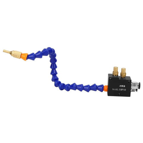 Shop Tough Dual Action Mist Coolant Lubrication System For CNC Milling Machines And Lathe Grinders With Adjustable Spray Cooling to prevent heat.