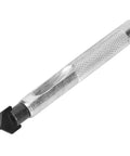 Flat Prong Leather Chisel Set With Interchangeable Heads Carbon Steel Leather Punch Tool handle close-up