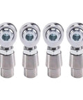 Rock Solid 4Pcs 5/8-18 Rod End Kit With Left And Right Thread Heim Joints Includes Spacers Tube Adapters Jam Nuts For Custom Suspension And Steering Builds Top Shelf Durability - close-up of four rod ends