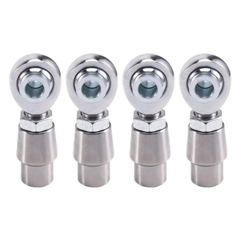 Built Tough 4 Piece 5/8 18 Thread Rod End Kit features four stainless steel rod ends for custom suspension projects.