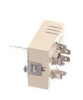 Replacement 50.59090.006 Electrical Switch For Duke Hot Food Warmer No-Fuss Install Plug And Play Compatibility With E302 E303 E304 HB302 HB303 HB304 Series Direct Aftermarket Part Replacing OEM Numbers 50.59090.006 And 5059090006 beige switch with metal terminals