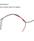 Coreless Micro DC Motor 6x10mm 1.5V To 4.5V 7500RPM High Speed Replacement For Airplane Models with red and black wires for polarity