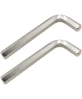 12mm Hex Key Wrench Set 2 Pcs Precision L Shaped Allen Wrenches Durable Metric Hex Spanner, nickel-plated steel finish