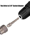 Heavy Duty 3/8 Inch Drive Impact Bolt Nut Extractor Kit With 13 Pcs Lug Remover Twist Socket Tool For Rusted Stuck Fasteners And Anti Rust Coating That Works Like Magic. /4 inch hex drive to 3/8 inch socket adapter