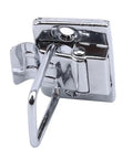 Lever Latch Set For Chest Boxes And Suitcases, chrome plated silver finish draw latch catch displayed at an angle