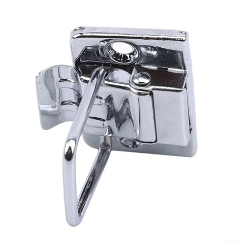 Lever Latch Set For Chest Boxes And Suitcases, chrome plated silver finish draw latch catch displayed at an angle