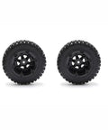 Rad RC Upgrade Spare Parts For 1/14 Scale Drift Cars 85mm Front And Rear Tire Wheels Two Pack, showing black tread detail.