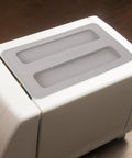 Toaster Protector Cover for 2 Slice Toaster Upper Lid 6.25 by 3.93 by 0.70 Inches 2 Pack Dust Debris Guard on toaster in kitchen.