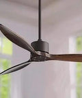 60 Inch Wood Ceiling Fan With Remote Control For Indoor Outdoor Spaces Modern Black 3 Blade Design Perfect For Patio Bedroom Farmhouse