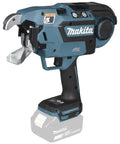Makita DTR181ZJ 18V Brushless Rebar Tying Tool In Makpac Case showing power head and ergonomic grip details.