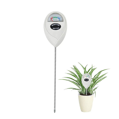 Soil Moisture Meter For House Plants And Outdoor Use No Battery Needed Fast Accurate Readings From A Hygrometer Moisture Sensor next to plant