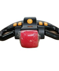 Excavator Tiller Head Operating Handle Actuation Lever With Throttle Controller Replacement Part For Heavy Duty Forklift Machinery Durable Precision Control Grip, featuring a black handle with red grip.