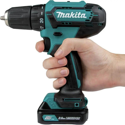 12V Max CXT Cordless Three Eighths Inch Driver Drill Kit With 2.0Ah Battery, Lightweight Yet Mighty For Quick Drilling And Driving, Ergonomic Soft Grip, Variable Speed, And Solid Torque For DIY Projects