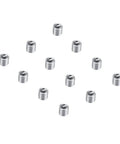 Top Notch 100 Pcs M4 Helical Wire Thread Inserts For Replying Stripped Threads in Aluminum and Soft Metals With Durable Stainless Steel Construction That Lasts A Lifetime, showing 12 stainless steel inserts.