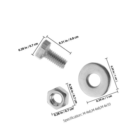Sturdy Must Have Stainless Steel Carriage Bolt Kit With Washers And Nuts 10 Sets 304 Grade Heavy Duty Hardware for replacement