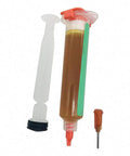 NC-223 Soldering Paste 10cc Flux For BGA PCB SMD Micro Soldering Paste Clean Joints No Clean Formula shown with cap removed.