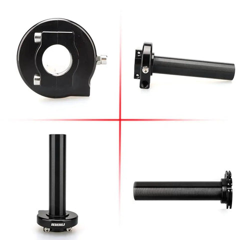 High Sensitivity Motorcycle Throttle Assembly With Short Stroke For Light, Precise Control On Dirt Bike And Motocross Universal 22mm Seven Eighths Inch Twist Throttle Handlebar CNC Aluminum Alloy Durable Black