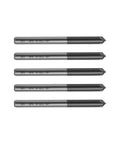 Zorqon 5Pcs 1/8 in solid carbide end mills, AlTiN coated, 4-flute chamfer end mills, 1/8 in shank