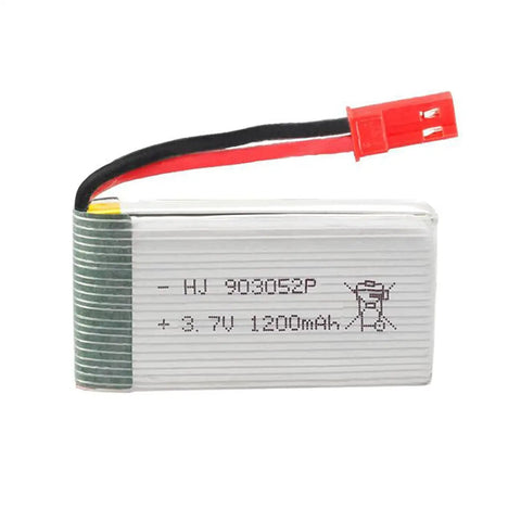 2 Pack 3.7V 1200mAh 25C LiPo Battery With USB Charger For HQ898B H11D H11C RC Quadcopter Drone Spare Parts 903052 Replacement Battery
