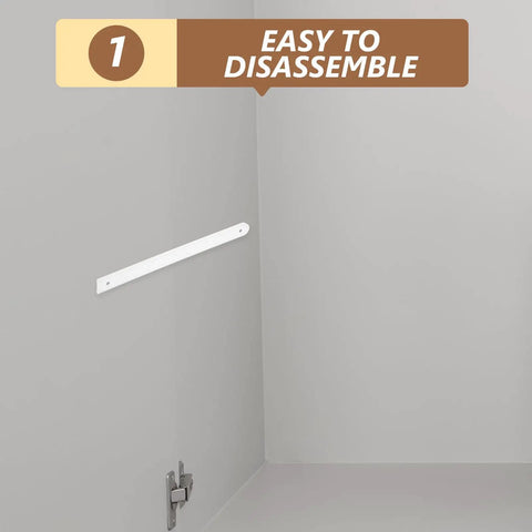 Easy Install White Plastic Drawer Slides with Accessories for Cabinets showing one piece rail and easy to disassemble feature.