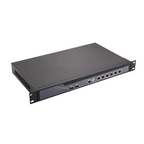 Top Shelf 1U Rackmount Firewall Rig With Intel Core I7 13700T, 32Gigs Ram, 512Gig Ssd, six 2.5GbE ports and plugs.