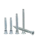 Sturdy Stainless Steel Wood Screws Set With Hex Or Pozi Drive Countersunk Flat Head, outdoor ready, rust-resistant M7x50mm