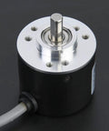Heavy-Duty 38mm Rotary Encoder With Stainless Steel Shaft And Metal Shell, Industrial Grade Position Sensor For Precision Machinery
