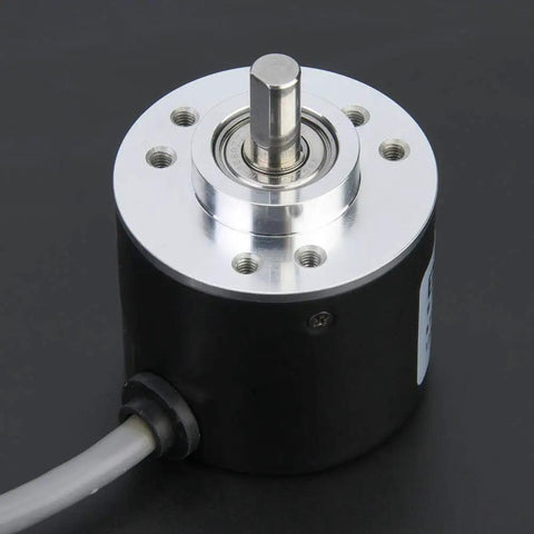 Heavy-Duty 38mm Rotary Encoder With Stainless Steel Shaft And Metal Shell, Industrial Grade Position Sensor For Precision Machinery