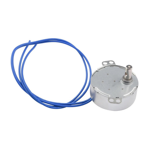 Heavy Duty Synchronous Motor Built Different Delivers Serious Torque For Any Setup, smooth reversible motor with blue wires for microwave use.