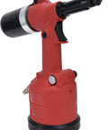 Pneumatic Rivet Nut Setting Kit For M3 To M12 Nuts, Air Powered Riveter Gun, red heavy duty zinc alloy tool with ergonomic grip