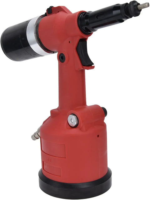 Pneumatic Rivet Nut Setting Kit For M3 To M12 Nuts, Air Powered Riveter Gun, red heavy duty zinc alloy tool with ergonomic grip