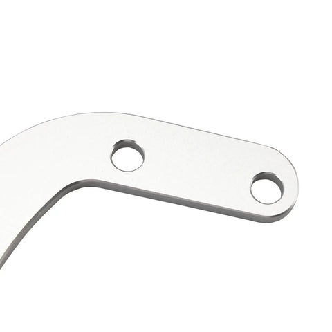 Close-up of aluminum bracket from Power Steering Pump Bracket Kit For Chevy Big Block V8 Engines 396 402 409 427 454 502