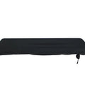 Stretchy Dust Cover For 88 Key Digital Piano Keyboard, Flexible 60 By 22 By 8 Inch Protector, shown with adjustable cord lock