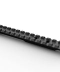 Side view of Picatinny Rail Mount For Remington 700 Short Action Rifles 0 MOA Go-To Fit For 223 Rem, 243 Win, black aluminum