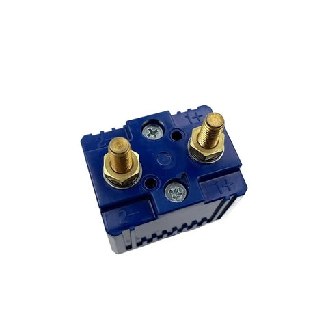 Contactor Assembly 0039703526 for Forklift Spare Parts, blue rugged heavy duty electric control contactor, top view with bolts