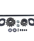 Complete Number 35 Chain Jackshaft Kit For Go Karts And Minibikes Five Eighths Inch By Sixteen Inches With Bearings Collars Hangers And Sprockets