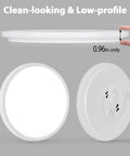12 Inch LED Flush Mount Ceiling Light Fixture Ultra Bright Non Dimmable 28W 5000K Daylight 3200 Lumens Modern Round