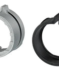 Three Precision Tuned Clear Tube Dust Extraction Cup Set For SDS Plus Rotary Hammers, two replacement rings shown