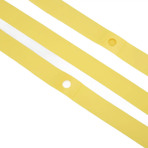 2 Pack PVC Rim Tape for 26 Inch Mountain Bikes High Elasticity Puncture Proof Inner Tube Protector close-up showing holes