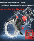 Heavy Duty Brushless Electric Concrete Circular Saw With Water Pump, 3000 Rpm High Speed Wet Cut Ring Tool For Blasting Through Tile Wood And Tough Brick Surfaces with water pump.