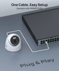 16 Channel 4K PoE Security System With Eight Outdoor 4K Cameras, 12MP NVR With 4TB HDD, AI Motion Detection, easy setup view