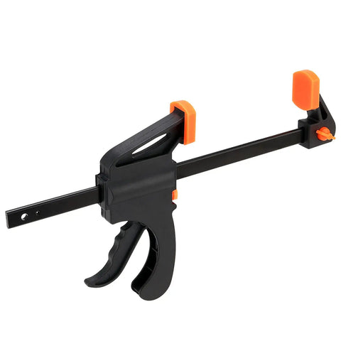 Eight Inch Quick Grip Clamps Four Pack Adjustable Wood Clamps For Woodworking Bar Clamps For Furniture Assembly And Light Duty Projects Up To 150 Lbs Clamping Force, side view