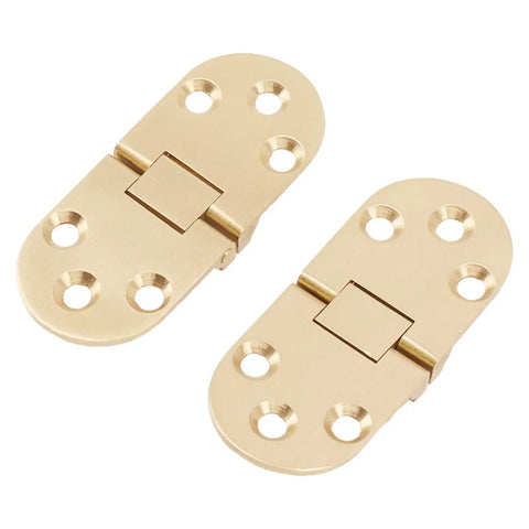 Folding Flip Top Brass Hinge 180 Degree With Screws For Folding Tables Sewing Machines Computer Desks And Coffee Tables Durable Heavy Duty Brass Flap Hinge For Smooth Lift And Repeated Folding