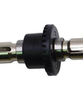 Front Differential Gear Assembly Set For MJX Hyper Go 1/16 And 1/14 RC Trucks, stainless steel and alloy, side view.