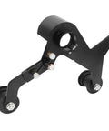 Diy Mini Belt Sander And Stainless Steel Pipe Polisher Featuring Flexible 20 And 40 Mm Strips For Zero Stress Grinding And Hella Smooth Finishes On Tight Curves Today, black metal part with wheels.