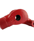 Hand Pipe Bender Tool Fan Shaped Design For Galvanized Iron Copper Water Wire Tube Steel 15Mm 20Mm 25Mm 32Mm Capacity red metal part close-up.